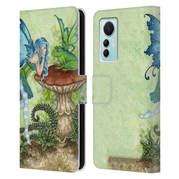 Amy Brown Pixies Frog Gossip Leather Book Wallet Case Cover For Xiaomi 12 Lite