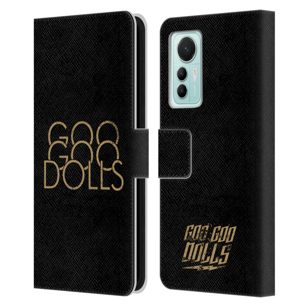 Goo Goo Dolls Graphics Stacked Gold Leather Book Wallet Case Cover For Xiaomi 12 Lite