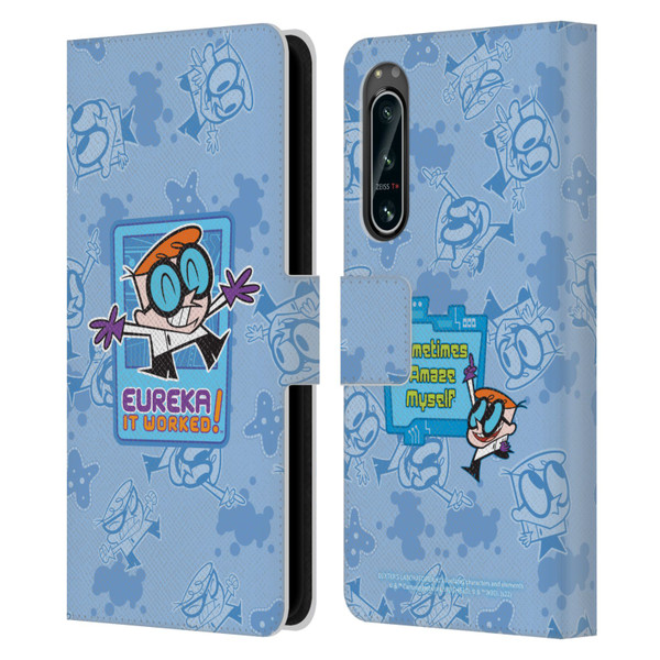 Dexter's Laboratory Graphics It Worked Leather Book Wallet Case Cover For Sony Xperia 5 IV