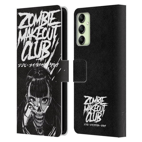Zombie Makeout Club Art Face Off Leather Book Wallet Case Cover For Samsung Galaxy A14 5G