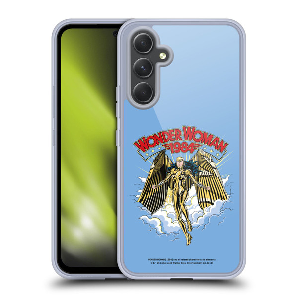 Wonder Woman 1984 Retro Art Golden Armour Soft Gel Case for Samsung Galaxy A54 5G