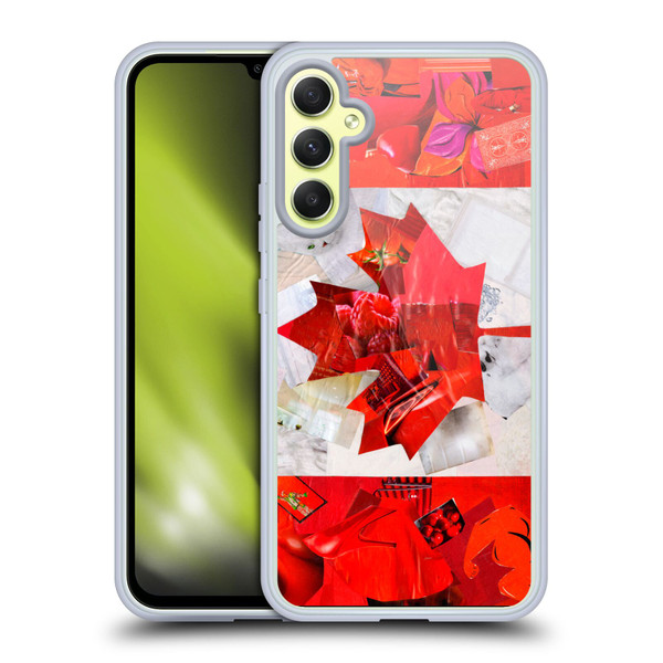 Artpoptart Flags Canada Soft Gel Case for Samsung Galaxy A34 5G
