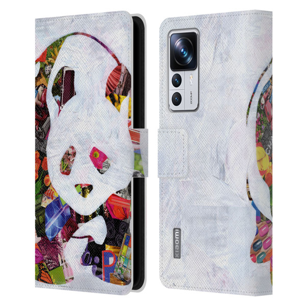 Artpoptart Animals Panda Leather Book Wallet Case Cover For Xiaomi 12T Pro