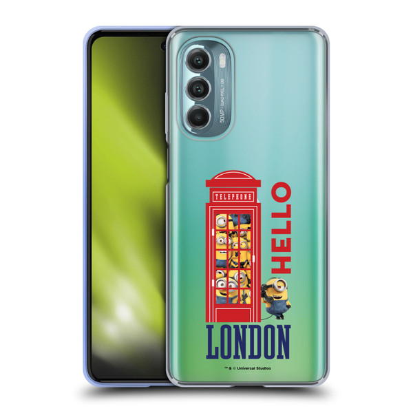 Minions Minion British Invasion Telephone Booth Soft Gel Case for Motorola Moto G Stylus 5G (2022)