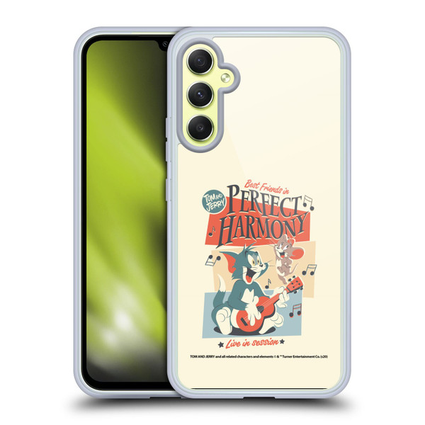 Tom and Jerry Retro Perfect Harmony Soft Gel Case for Samsung Galaxy A34 5G