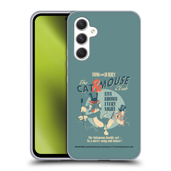 Tom and Jerry Retro Cat & Mouse Club Soft Gel Case for Samsung Galaxy A54 5G