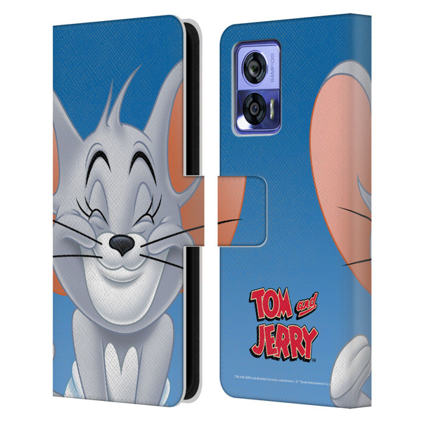 Tom and Jerry Full Face Nibbles Leather Book Wallet Case Cover For Motorola Edge 30 Neo 5G