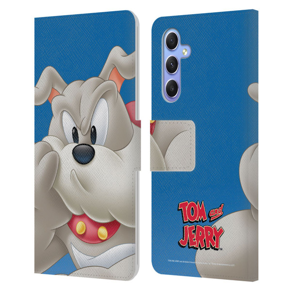 Tom and Jerry Full Face Spike Leather Book Wallet Case Cover For Samsung Galaxy A34 5G