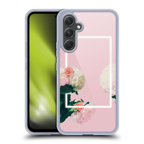 The 1975 Key Art Roses Pink Soft Gel Case for Samsung Galaxy A54 5G