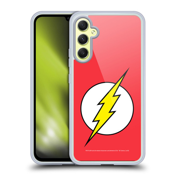 The Flash DC Comics Logo Plain Soft Gel Case for Samsung Galaxy A34 5G