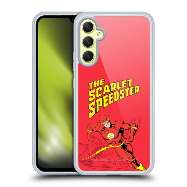 The Flash DC Comics Vintage Scarlet Speedster Soft Gel Case for Samsung Galaxy A34 5G
