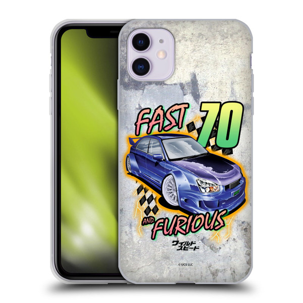 Fast & Furious Franchise Fast Fashion Grunge Retro Soft Gel Case for Apple iPhone 11