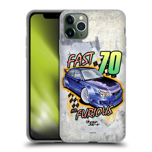 Fast & Furious Franchise Fast Fashion Grunge Retro Soft Gel Case for Apple iPhone 11 Pro Max