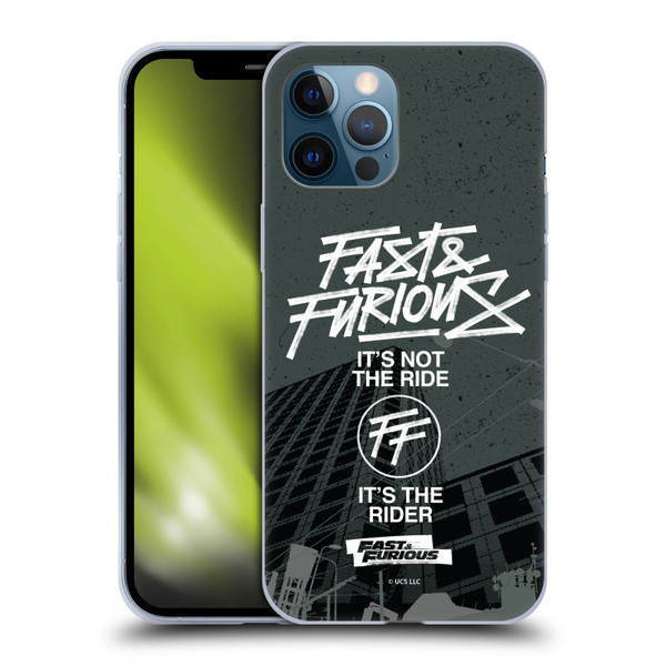 Fast & Furious Franchise Fast Fashion Street Style Logo Soft Gel Case for Apple iPhone 12 Pro Max