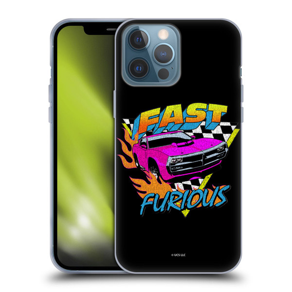 Fast & Furious Franchise Fast Fashion Car In Retro Style Soft Gel Case for Apple iPhone 13 Pro Max