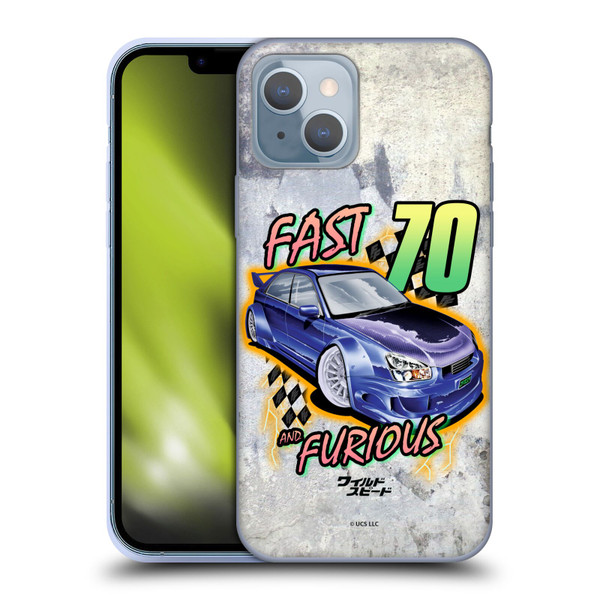 Fast & Furious Franchise Fast Fashion Grunge Retro Soft Gel Case for Apple iPhone 14
