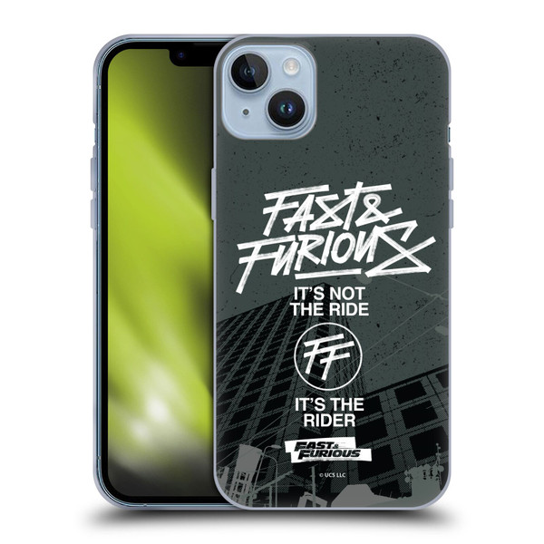 Fast & Furious Franchise Fast Fashion Street Style Logo Soft Gel Case for Apple iPhone 14 Plus