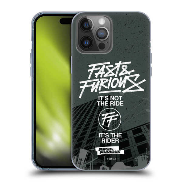 Fast & Furious Franchise Fast Fashion Street Style Logo Soft Gel Case for Apple iPhone 14 Pro Max