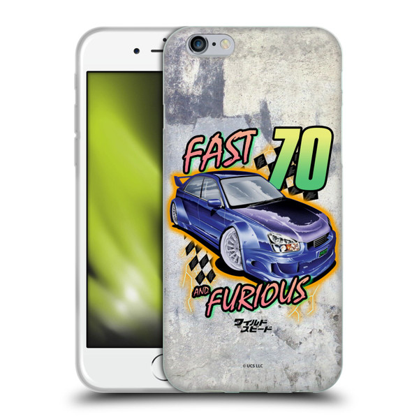Fast & Furious Franchise Fast Fashion Grunge Retro Soft Gel Case for Apple iPhone 6 / iPhone 6s