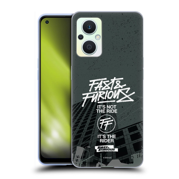 Fast & Furious Franchise Fast Fashion Street Style Logo Soft Gel Case for OPPO Reno8 Lite