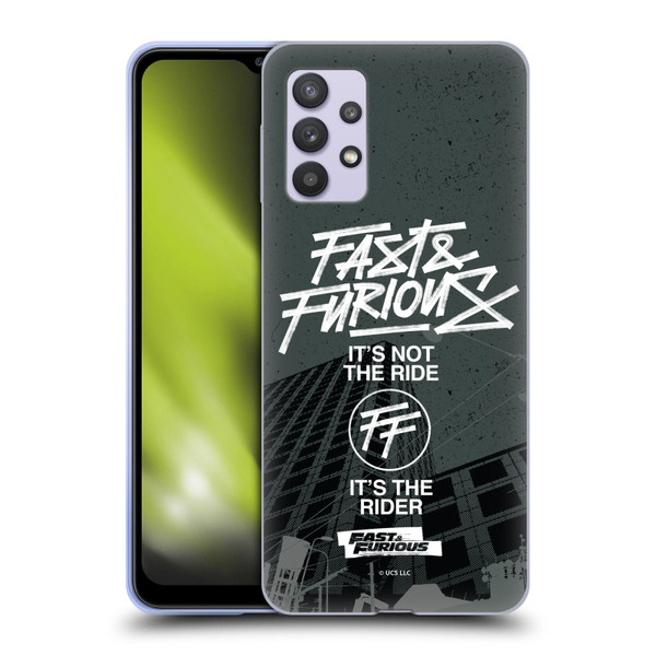 Fast & Furious Franchise Fast Fashion Street Style Logo Soft Gel Case for Samsung Galaxy A32 5G / M32 5G (2021)