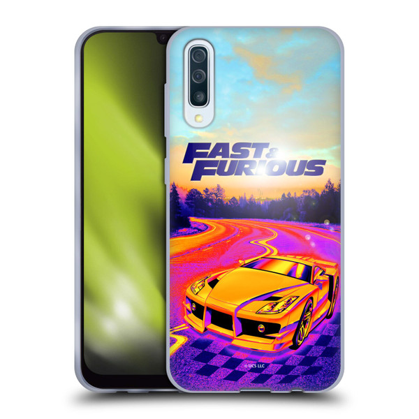 Fast & Furious Franchise Fast Fashion Colourful Car Soft Gel Case for Samsung Galaxy A50/A30s (2019)