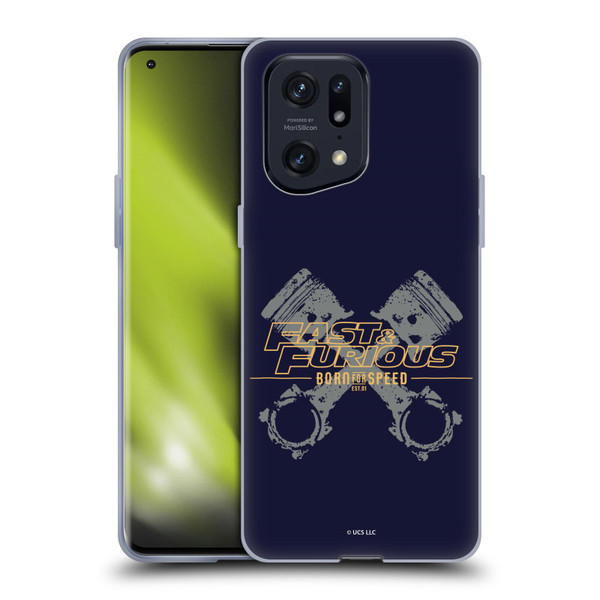 Fast & Furious Franchise Graphics Piston Soft Gel Case for OPPO Find X5 Pro