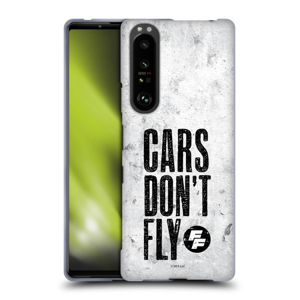 Fast & Furious Franchise Graphics Cars Don't Fly Soft Gel Case for Sony Xperia 1 III