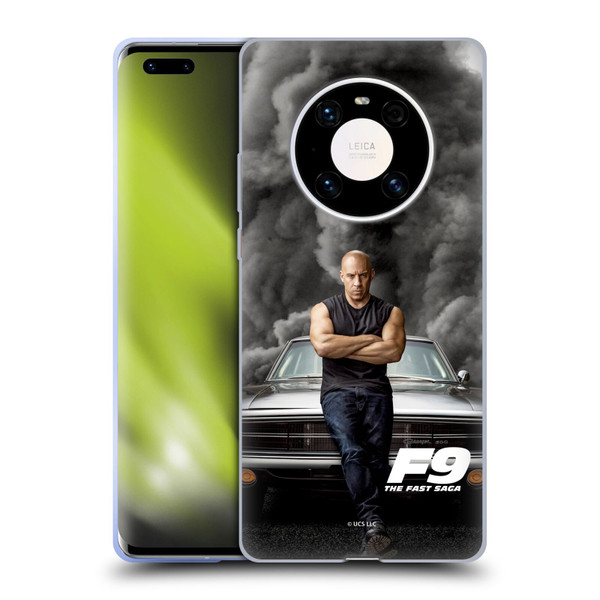 Fast & Furious Franchise Key Art F9 The Fast Saga Dom Soft Gel Case for Huawei Mate 40 Pro 5G