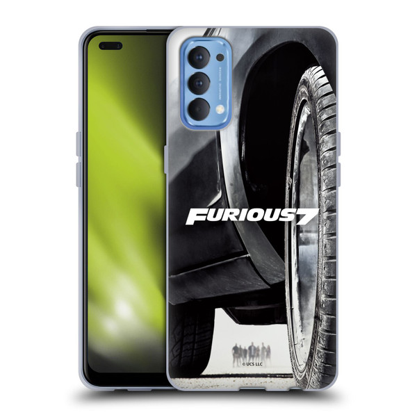 Fast & Furious Franchise Key Art Furious Tire Soft Gel Case for OPPO Reno 4 5G