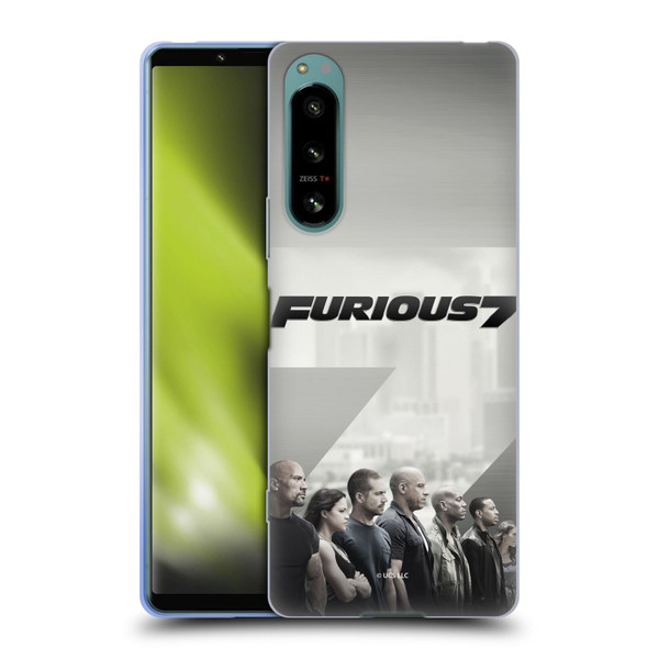 Fast & Furious Franchise Key Art Furious 7 Soft Gel Case for Sony Xperia 5 IV