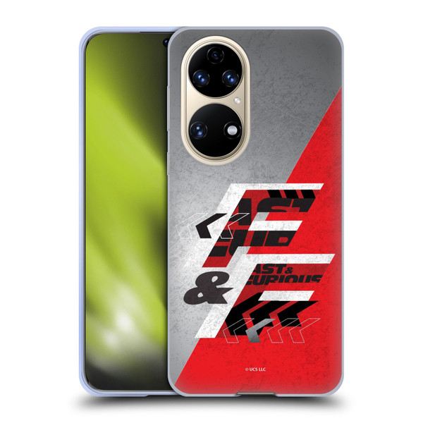 Fast & Furious Franchise Logo Art F&F Red Soft Gel Case for Huawei P50