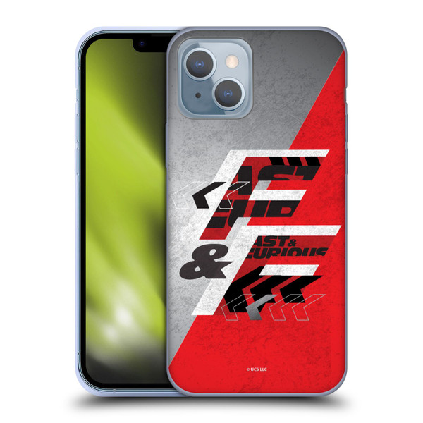 Fast & Furious Franchise Logo Art F&F Red Soft Gel Case for Apple iPhone 14