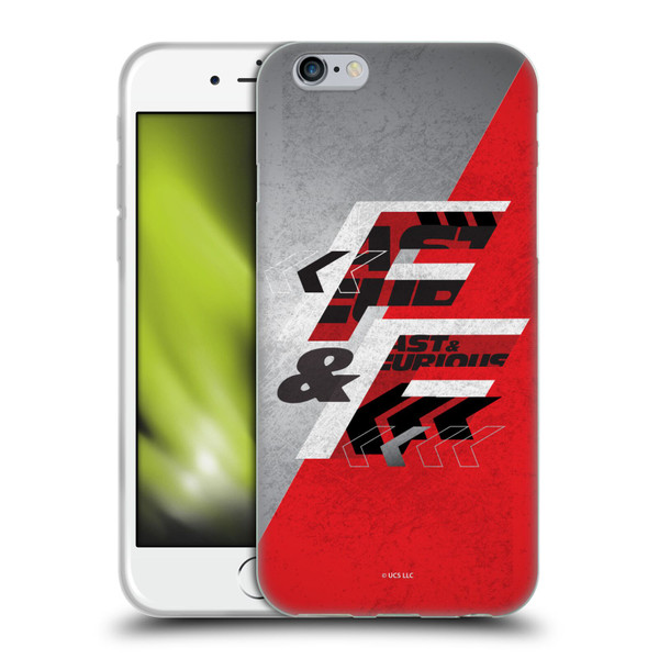 Fast & Furious Franchise Logo Art F&F Red Soft Gel Case for Apple iPhone 6 / iPhone 6s