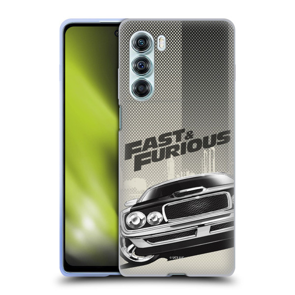 Fast & Furious Franchise Logo Art Halftone Car Soft Gel Case for Motorola Edge S30 / Moto G200 5G