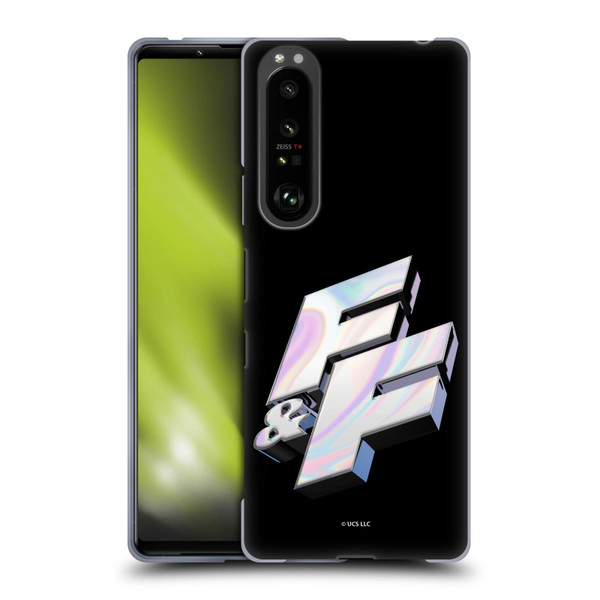 Fast & Furious Franchise Logo Art F&F 3D Soft Gel Case for Sony Xperia 1 III