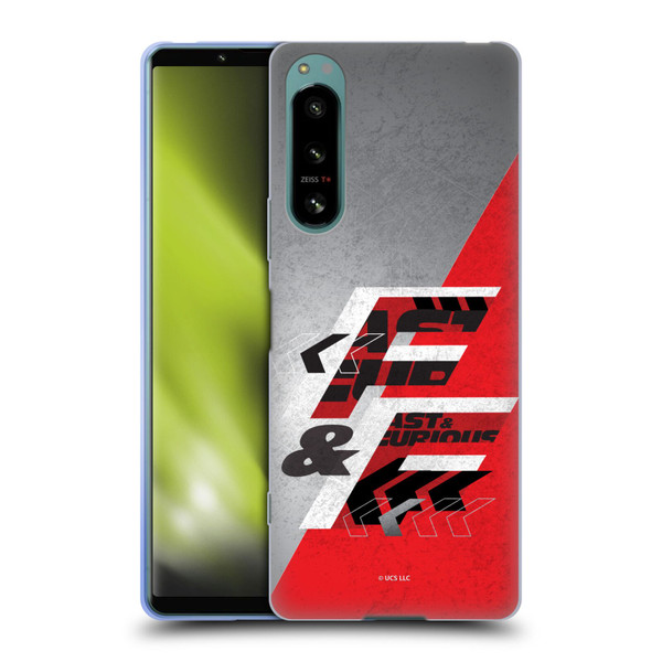 Fast & Furious Franchise Logo Art F&F Red Soft Gel Case for Sony Xperia 5 IV