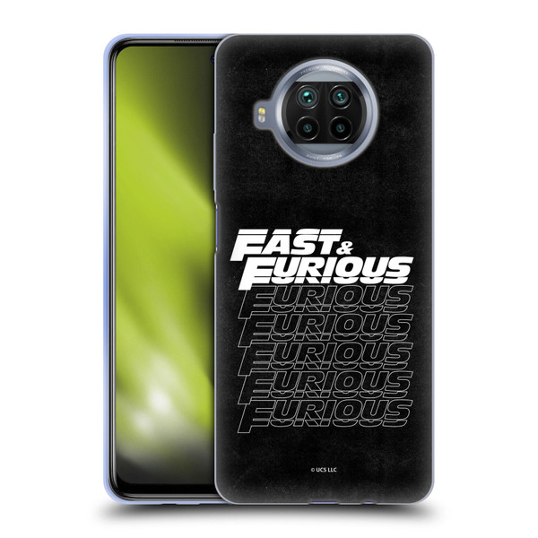 Fast & Furious Franchise Logo Art Black Text Soft Gel Case for Xiaomi Mi 10T Lite 5G