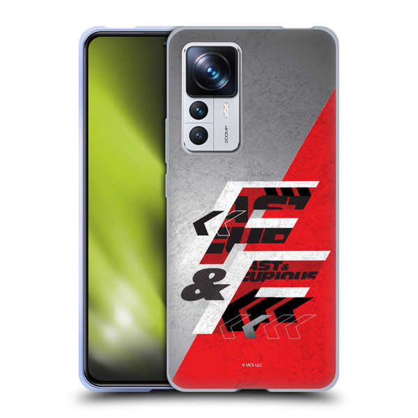 Fast & Furious Franchise Logo Art F&F Red Soft Gel Case for Xiaomi 12T Pro