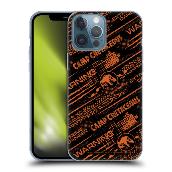 Jurassic World: Camp Cretaceous Character Art Pattern Danger Soft Gel Case for Apple iPhone 13 Pro Max