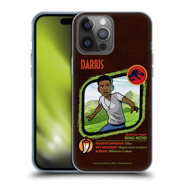 Jurassic World: Camp Cretaceous Character Art Darius Soft Gel Case for Apple iPhone 14 Pro Max