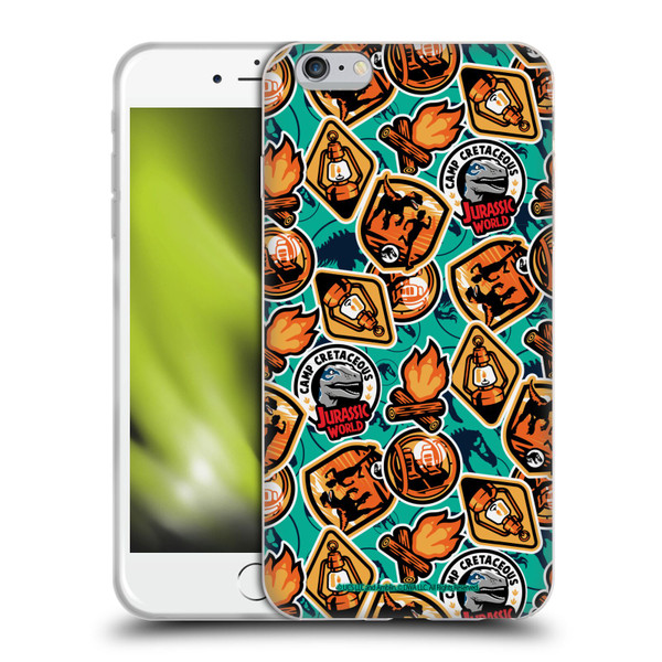 Jurassic World: Camp Cretaceous Character Art Pattern Soft Gel Case for Apple iPhone 6 Plus / iPhone 6s Plus