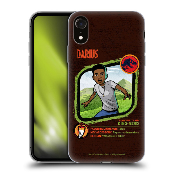 Jurassic World: Camp Cretaceous Character Art Darius Soft Gel Case for Apple iPhone XR