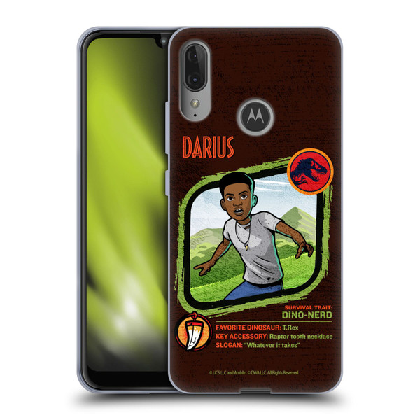 Jurassic World: Camp Cretaceous Character Art Darius Soft Gel Case for Motorola Moto E6 Plus