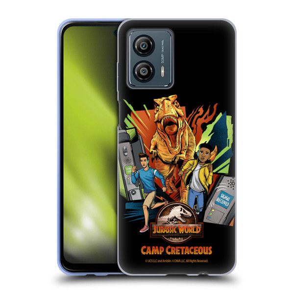 Jurassic World: Camp Cretaceous Character Art Signal Soft Gel Case for Motorola Moto G53 5G