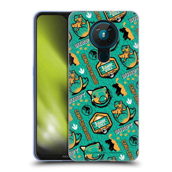 Jurassic World: Camp Cretaceous Character Art Pattern Bumpy Soft Gel Case for Nokia 5.3