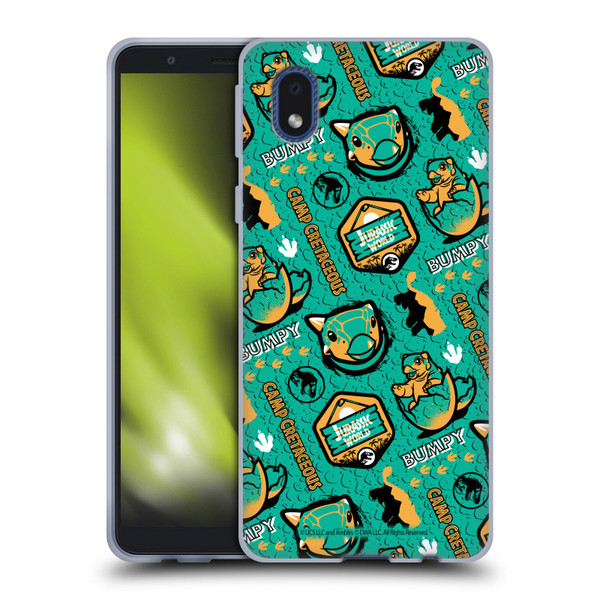 Jurassic World: Camp Cretaceous Character Art Pattern Bumpy Soft Gel Case for Samsung Galaxy A01 Core (2020)