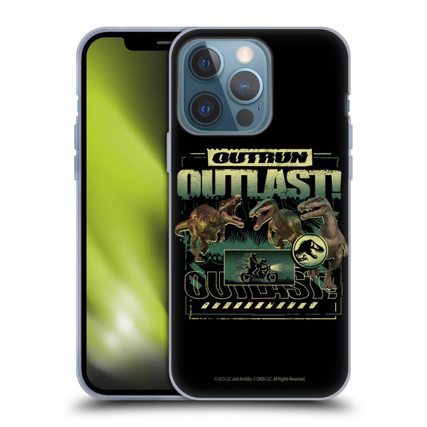 Jurassic World: Camp Cretaceous Dinosaur Graphics Outlast Soft Gel Case for Apple iPhone 13 Pro