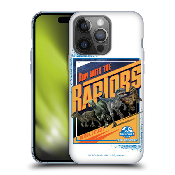 Jurassic World: Camp Cretaceous Dinosaur Graphics Run Soft Gel Case for Apple iPhone 14 Pro