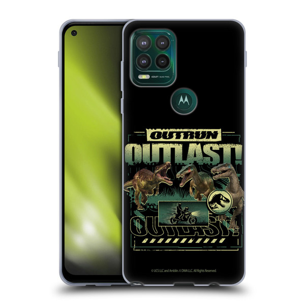 Jurassic World: Camp Cretaceous Dinosaur Graphics Outlast Soft Gel Case for Motorola Moto G Stylus 5G 2021